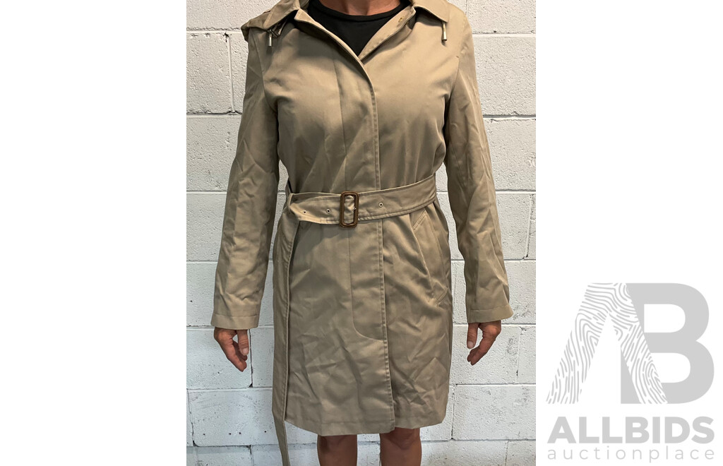 Natasha Coat in Beige Branded BURBERRY