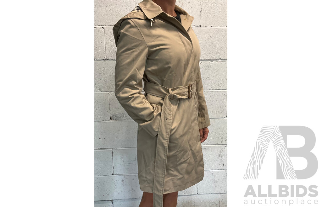 Natasha Coat in Beige Branded BURBERRY