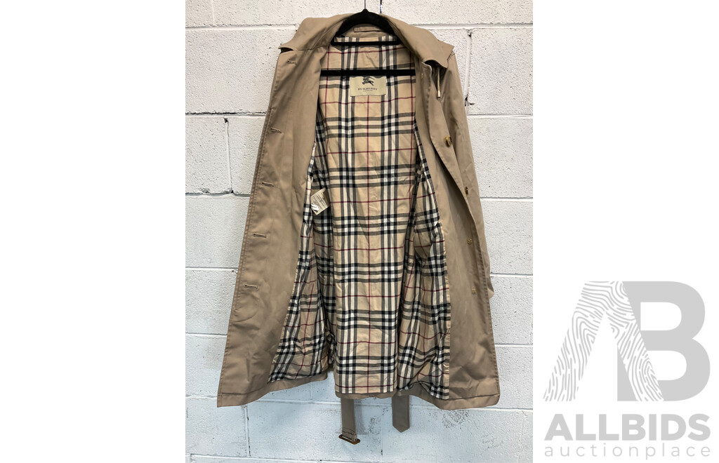 Natasha Coat in Beige Branded BURBERRY