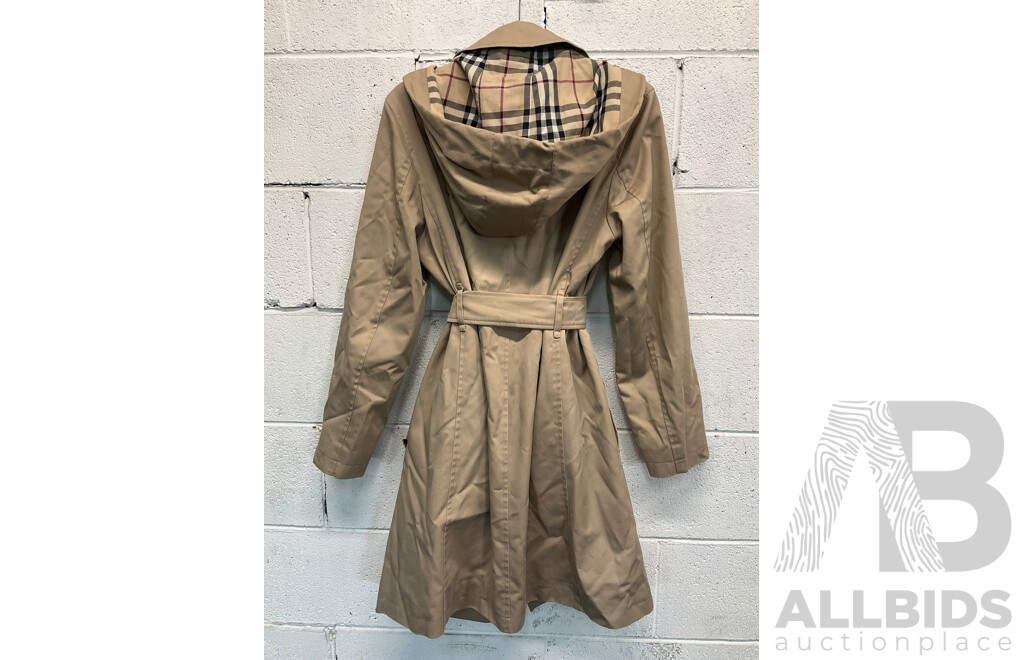 Natasha Coat in Beige Branded BURBERRY