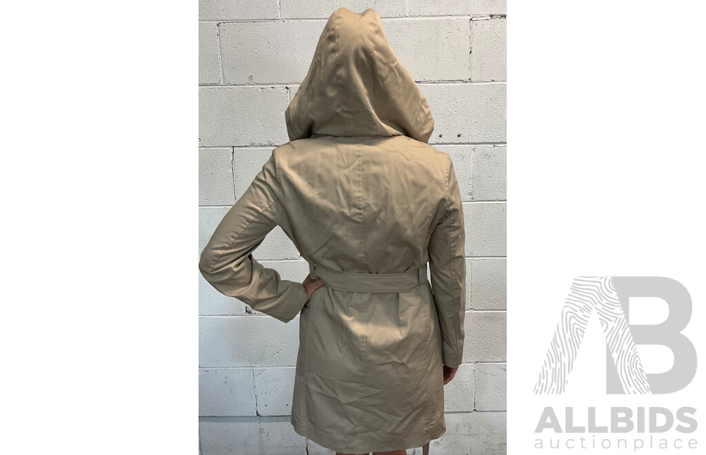 Natasha Coat in Beige Branded BURBERRY