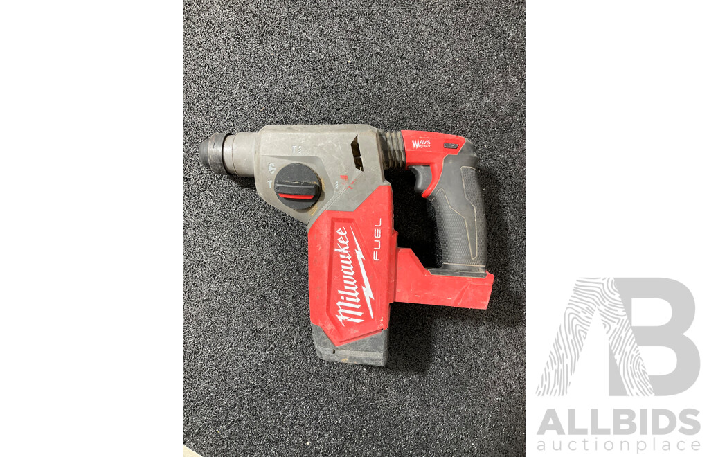 MILWAUKEE 18V FUEL Rotary Hammer (M18FH) and Impact Driver (M18FID3) - Skin Only -  Lot of 2