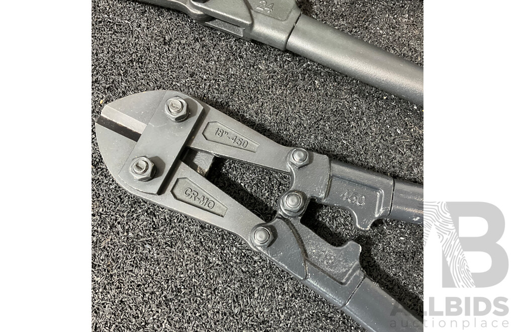 TROJAN 450mm and 600mm Bolt Cutters - Lot of 2