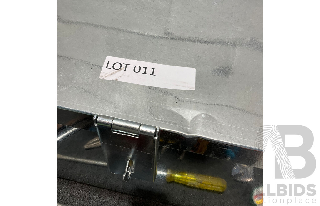 Storage Box and Assorted Handtools