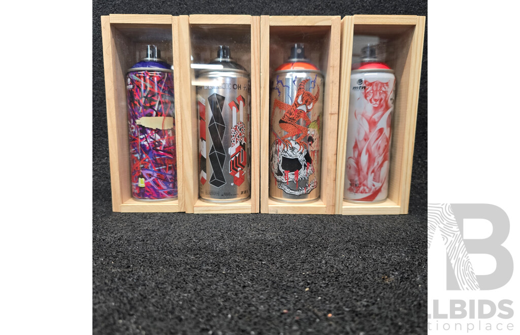 MTN Limited Edition Artist Spray Can Collection - NECK FACE SABER, SATR, RUYZDAEL