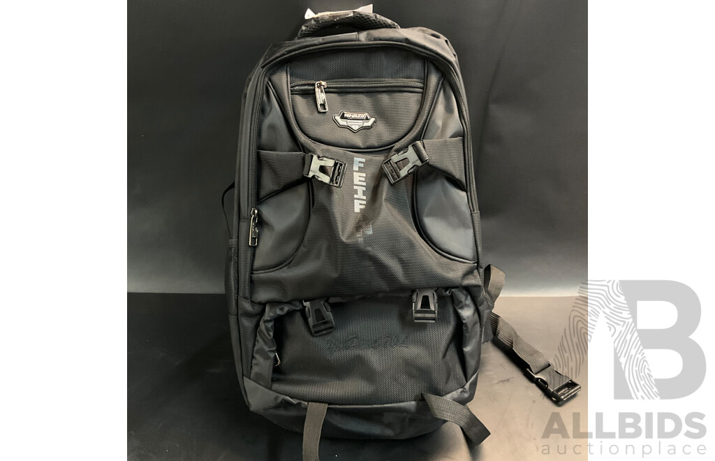 Feifan Backpack & H&M No Fear Messenger Pouch