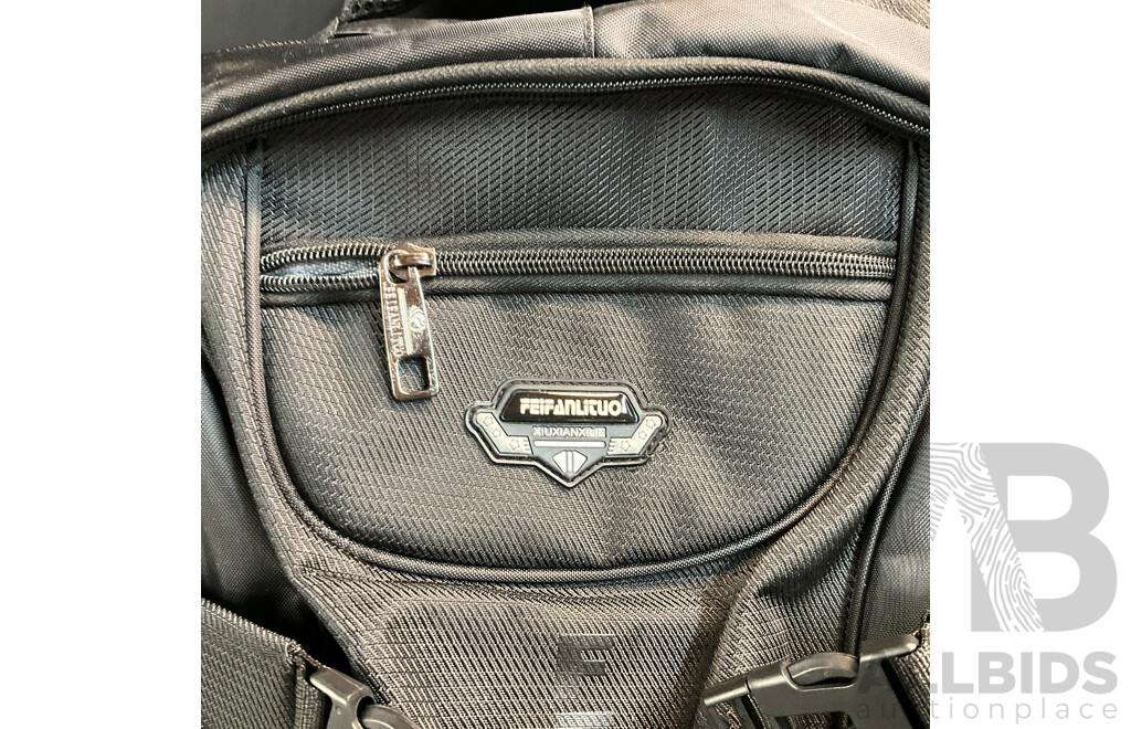 Feifan Backpack & H&M No Fear Messenger Pouch