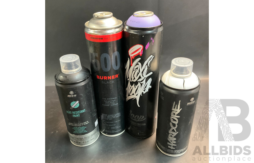 MTN, AeroArt, Molotow,Loop  Spary Paint - Lot of 15