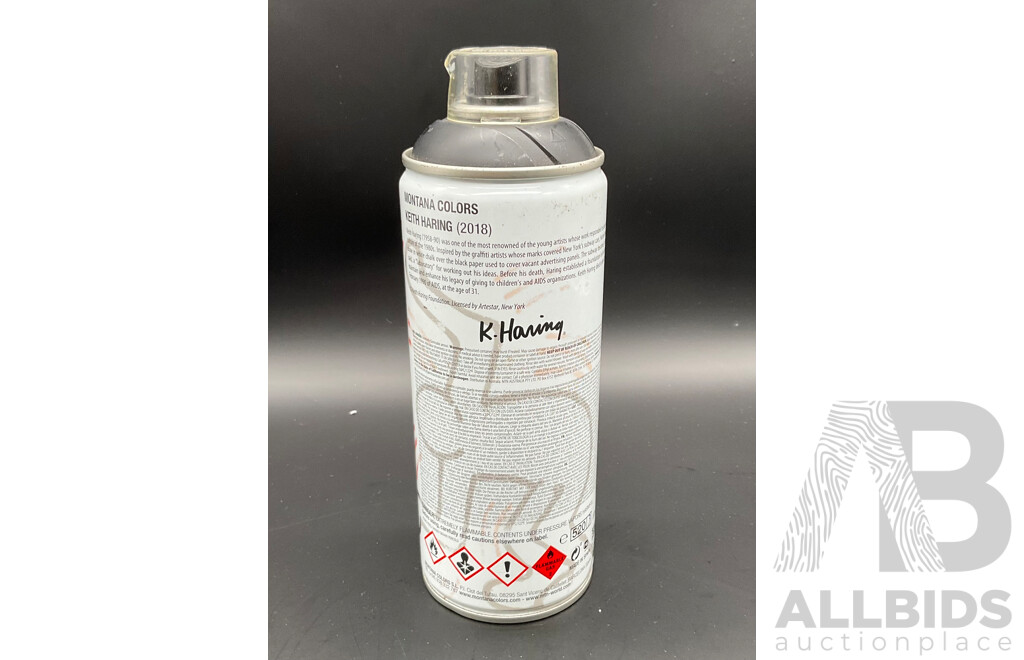2018 MTN Keith Haring Limited Edition Spary Paint - Matt Black 400ml