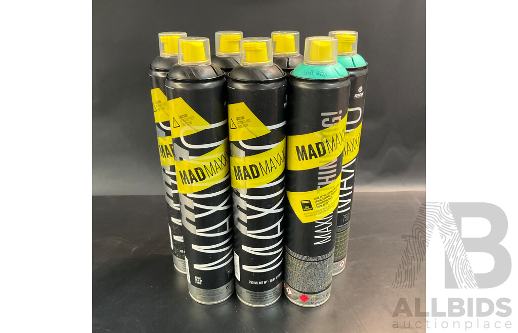 MTN Mad Maxxx 750ml Matt Black & Paris Green - Lot of 7