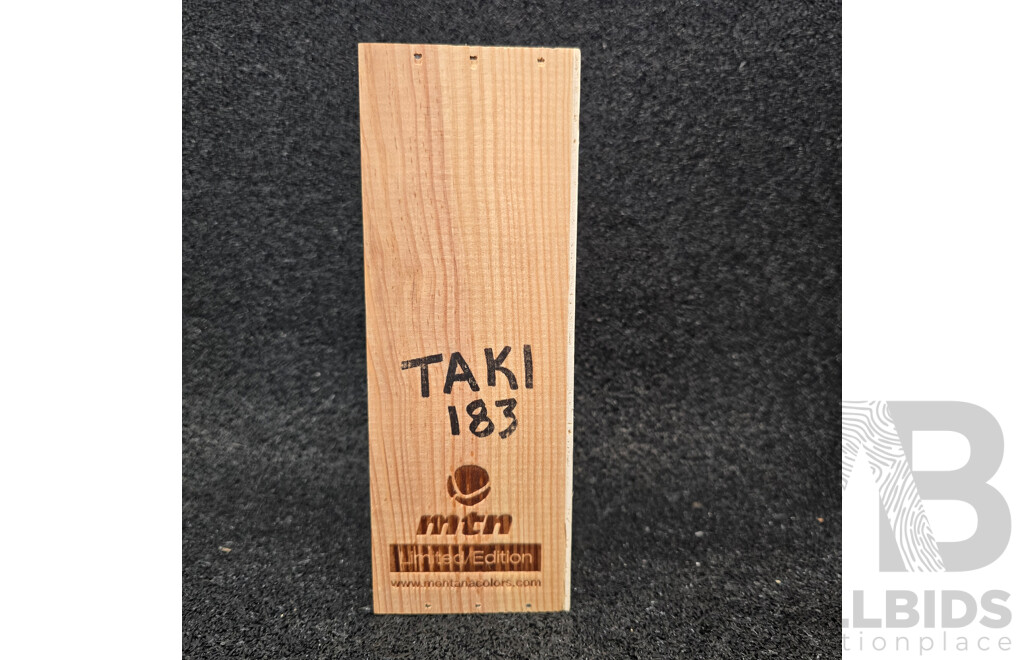 MTN Limited Edition Artist Spray Can Collection Marti Sawe, TAKI 183, SABE, Open Arms Project