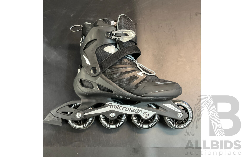 Rollerblade Size US9 Men's Adult Fitness Inline Skate, Black and Silver