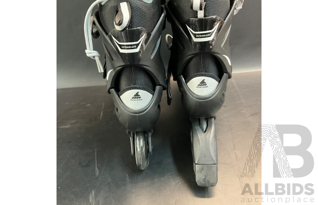 Rollerblade Size US9 Men's Adult Fitness Inline Skate, Black and Silver