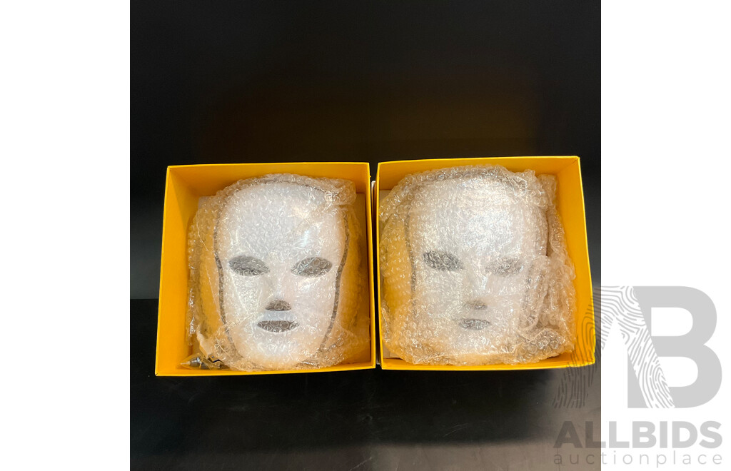 Colorful LED Beauty Mask - Lot of 2