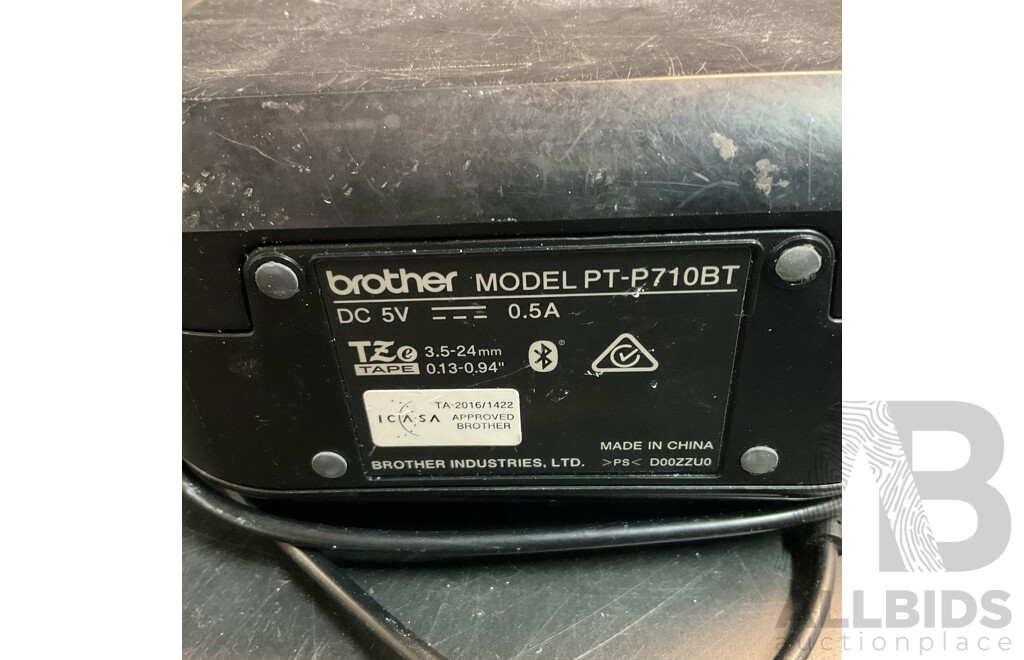 Brother P-Touch Cube PT-P710BT Compact & Portable Bluetooth Label Maker