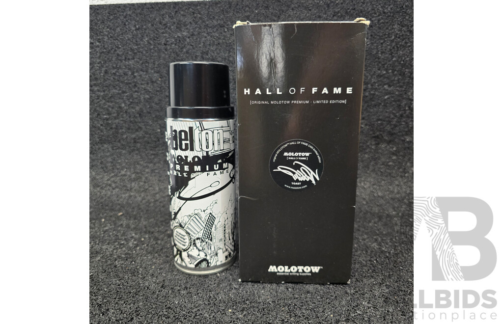 Limited Edition Artist Spray Can Collection JonOne 156, Estevan Oriol, Royal Dog, Molotow Hall of Fame by Toast