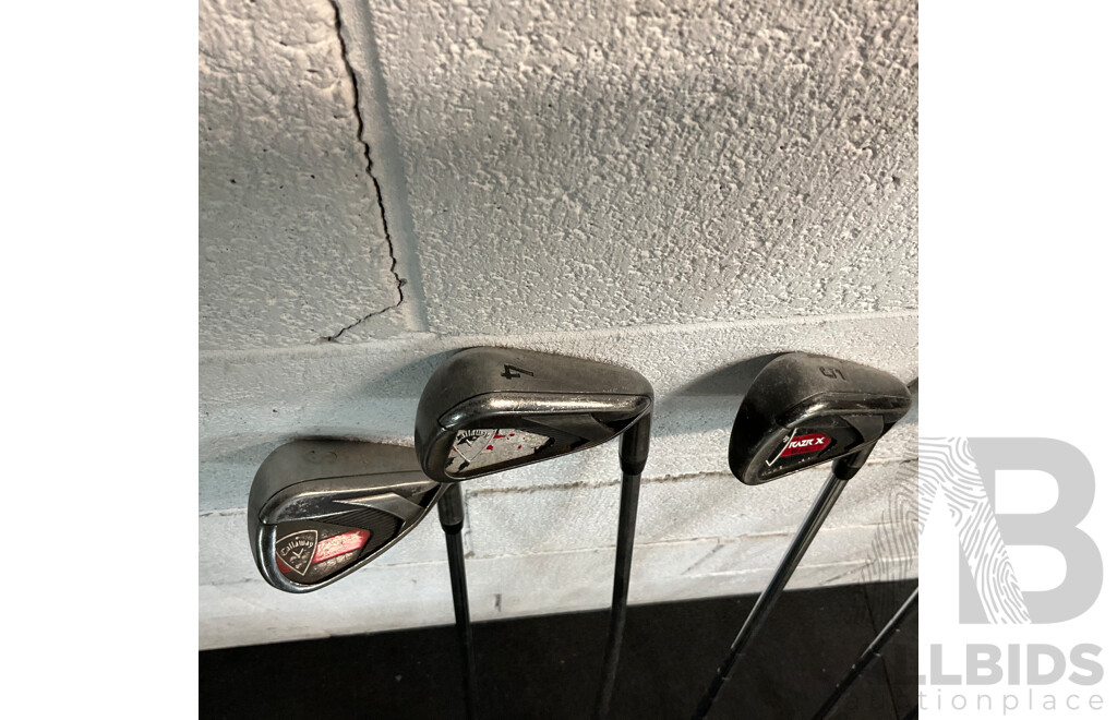 Callaway Razr X M-10 XP Clubs - Lot of 7