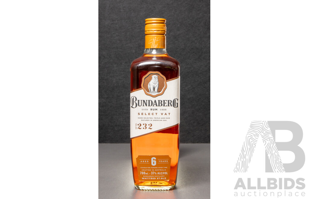 Bundaberg Select Vat Rum, Aged Six Years, Vat No.232