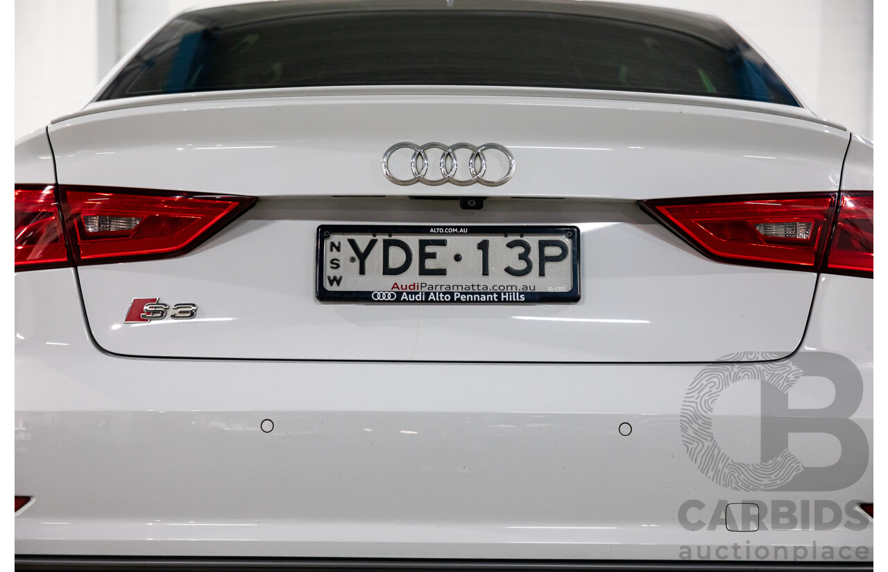 8/2015 Audi S3 2.0 TFSI Quattro 8V MY15 4d Sedan Glacier White Turbo 2.0L