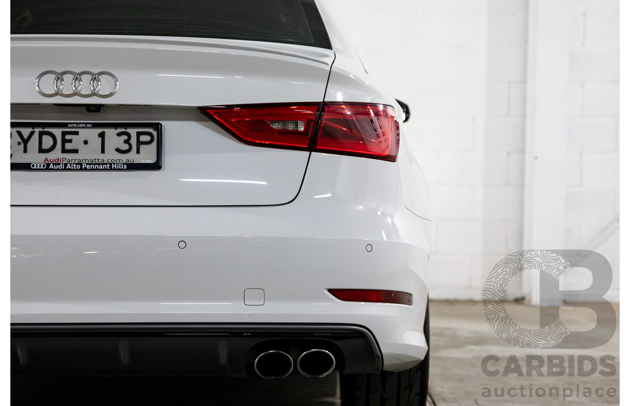 8/2015 Audi S3 2.0 TFSI Quattro 8V MY15 4d Sedan Glacier White Turbo 2.0L