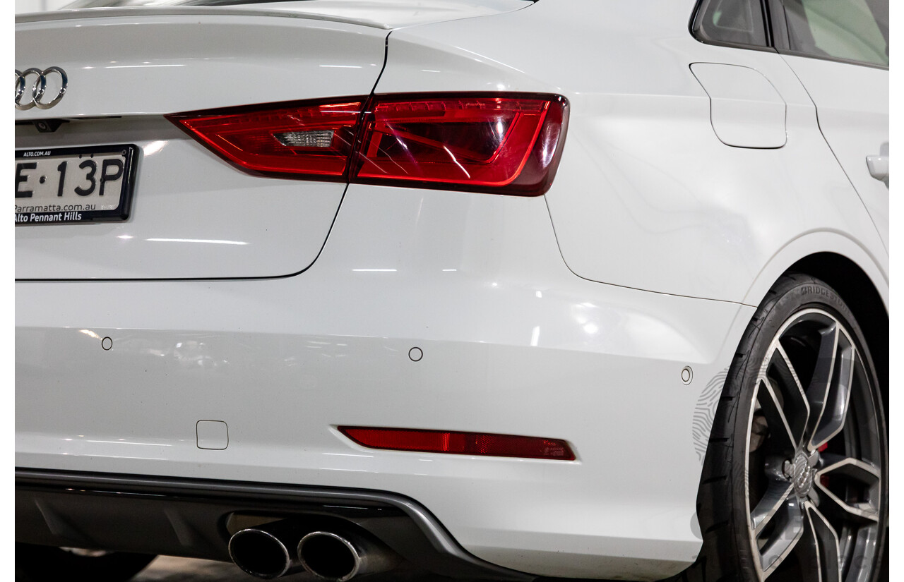 8/2015 Audi S3 2.0 TFSI Quattro 8V MY15 4d Sedan Glacier White Turbo 2.0L