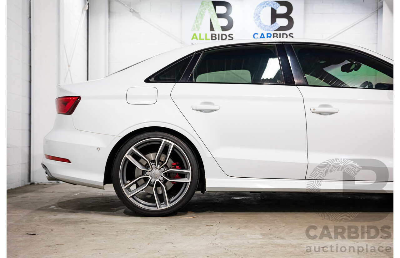 8/2015 Audi S3 2.0 TFSI Quattro 8V MY15 4d Sedan Glacier White Turbo 2.0L