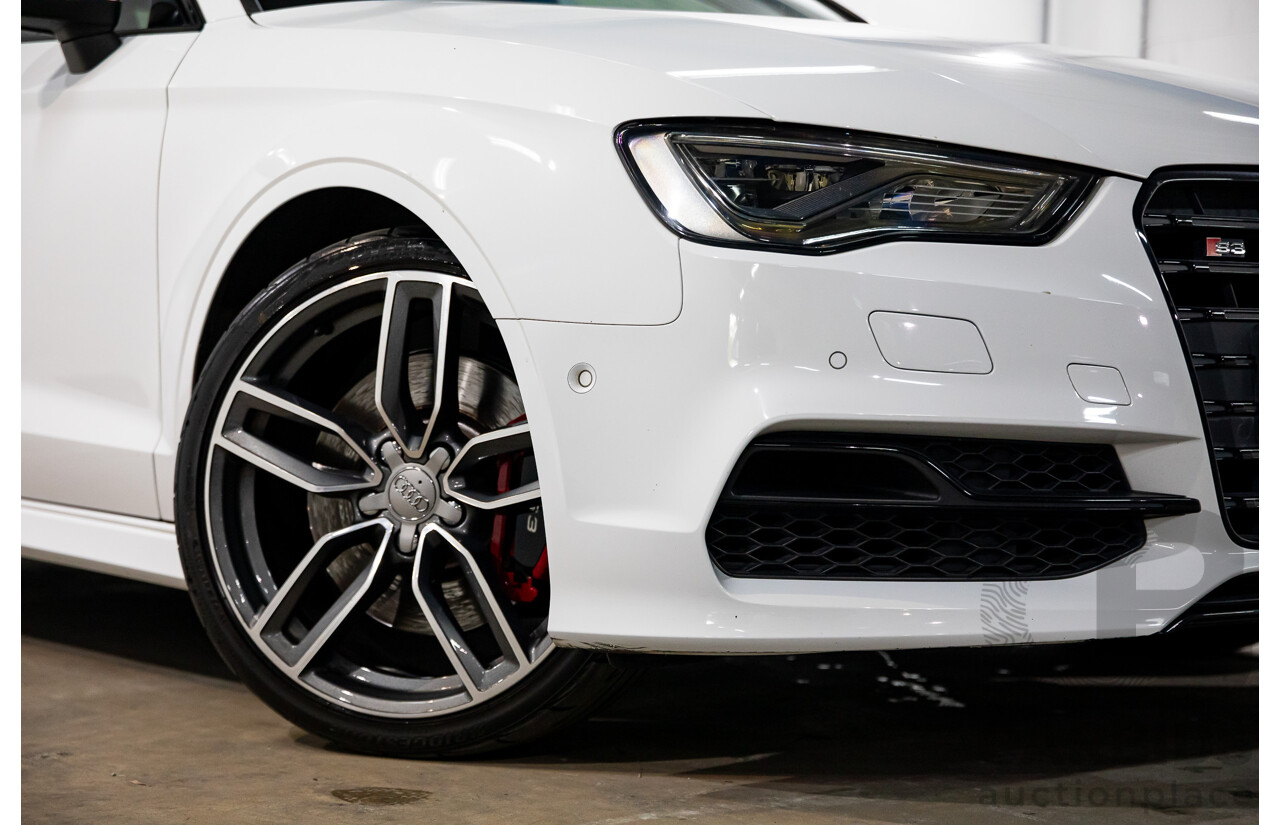 8/2015 Audi S3 2.0 TFSI Quattro 8V MY15 4d Sedan Glacier White Turbo 2.0L