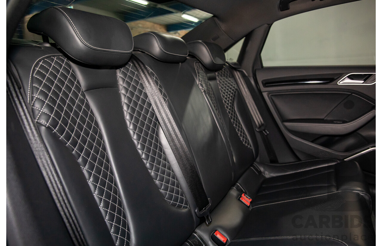 8/2015 Audi S3 2.0 TFSI Quattro 8V MY15 4d Sedan Glacier White Turbo 2.0L