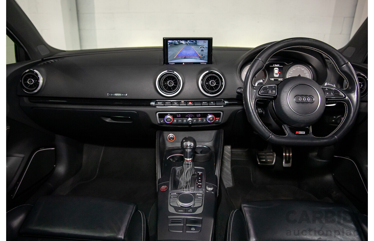 8/2015 Audi S3 2.0 TFSI Quattro 8V MY15 4d Sedan Glacier White Turbo 2.0L