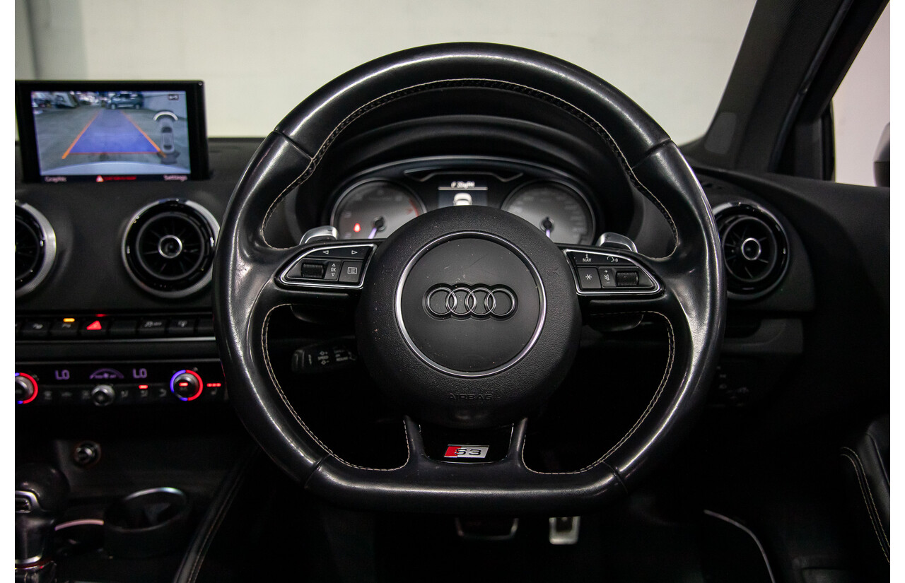 8/2015 Audi S3 2.0 TFSI Quattro 8V MY15 4d Sedan Glacier White Turbo 2.0L