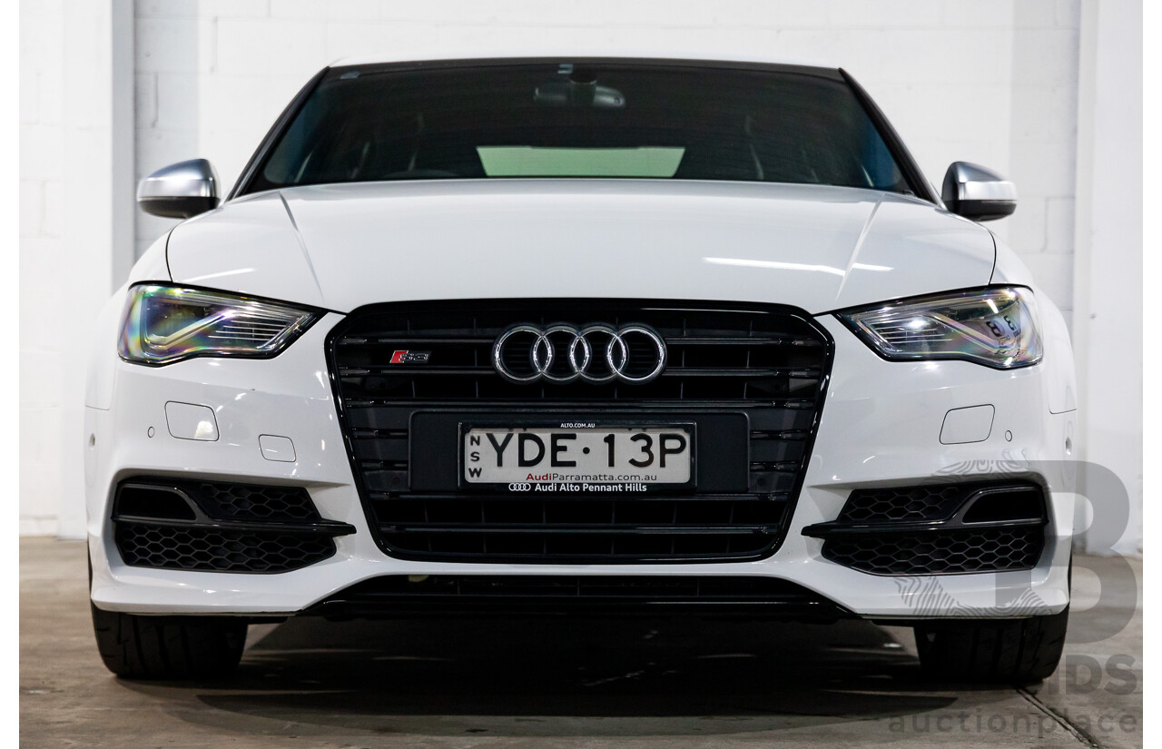 8/2015 Audi S3 2.0 TFSI Quattro 8V MY15 4d Sedan Glacier White Turbo 2.0L