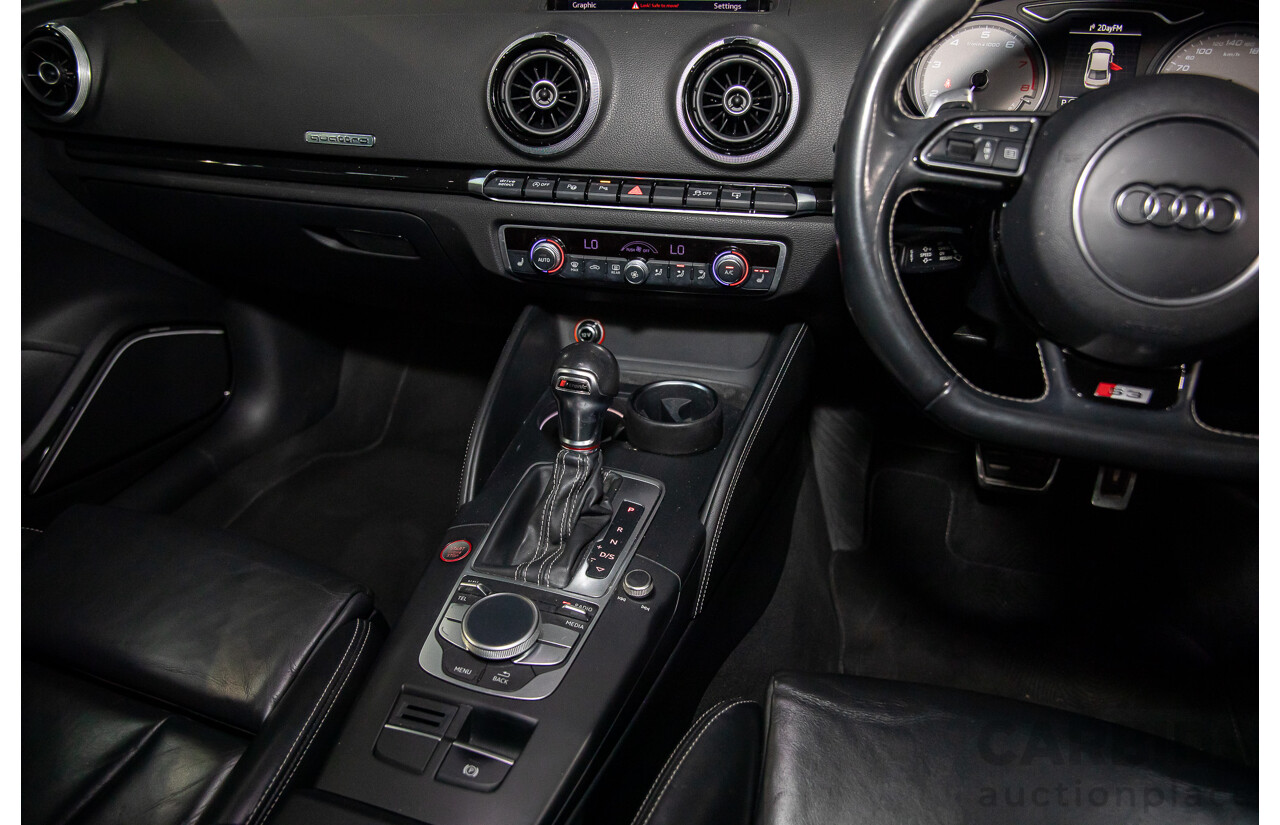 8/2015 Audi S3 2.0 TFSI Quattro 8V MY15 4d Sedan Glacier White Turbo 2.0L