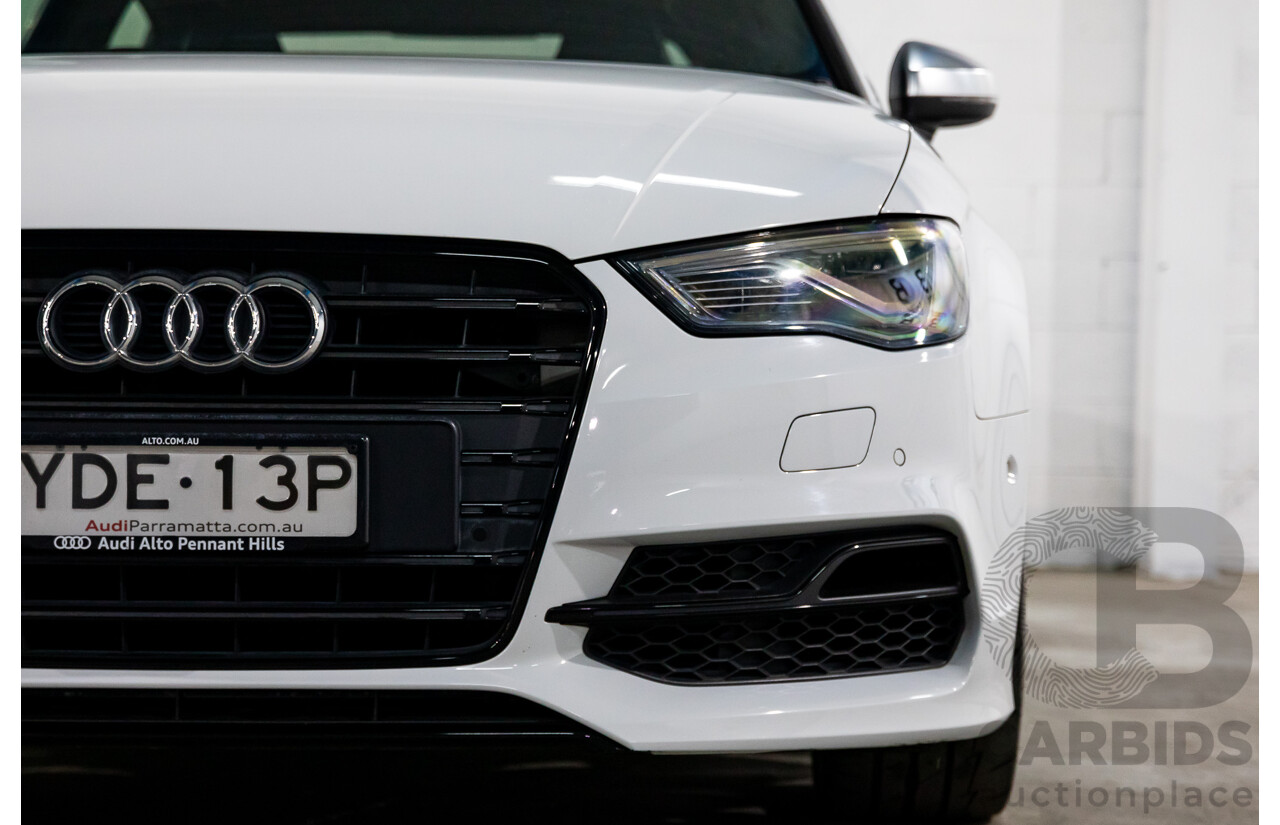 8/2015 Audi S3 2.0 TFSI Quattro 8V MY15 4d Sedan Glacier White Turbo 2.0L