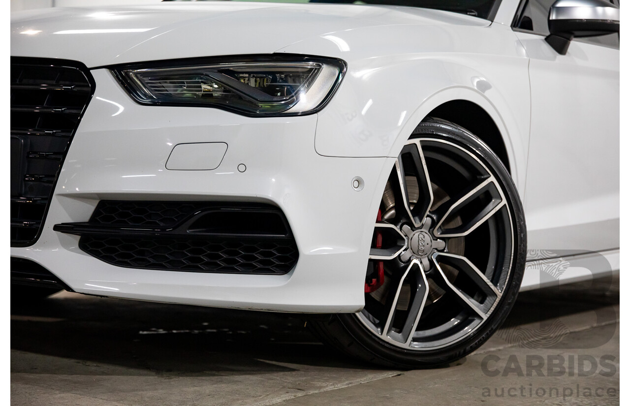 8/2015 Audi S3 2.0 TFSI Quattro 8V MY15 4d Sedan Glacier White Turbo 2.0L