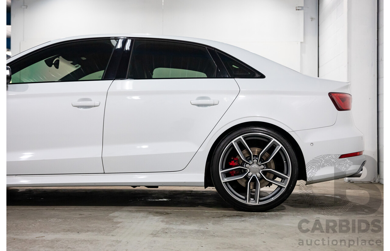 8/2015 Audi S3 2.0 TFSI Quattro 8V MY15 4d Sedan Glacier White Turbo 2.0L