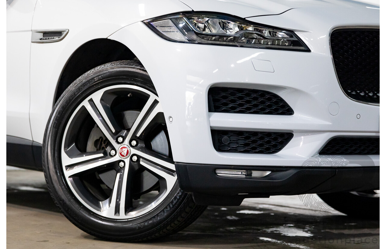 02/2017 Jaguar F-Pace 30d Portfolio (AWD) MY17 4d Wagon Glacier White Turbo Diesel V6 3.0L