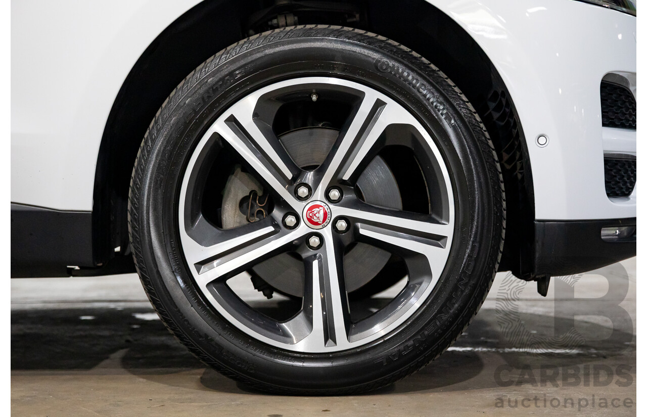 02/2017 Jaguar F-Pace 30d Portfolio (AWD) MY17 4d Wagon Glacier White Turbo Diesel V6 3.0L