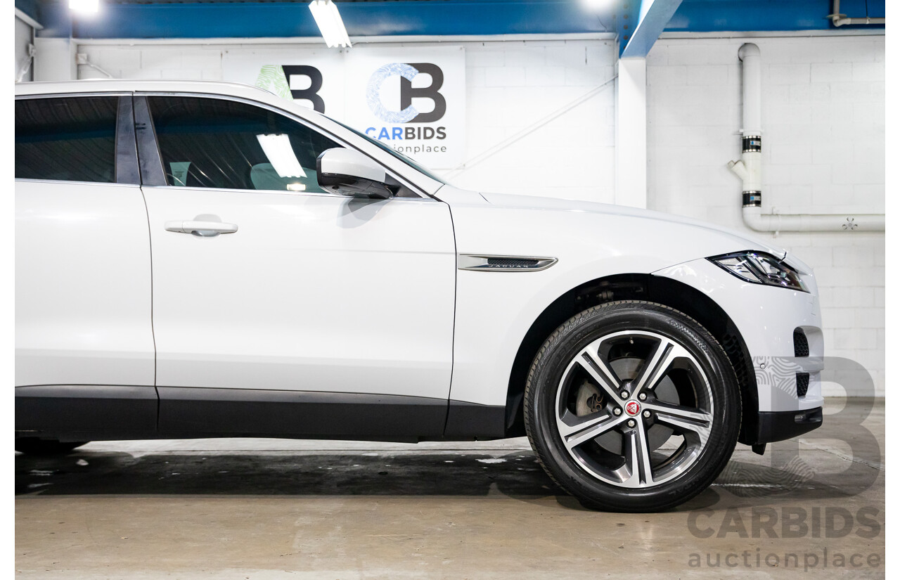 02/2017 Jaguar F-Pace 30d Portfolio (AWD) MY17 4d Wagon Glacier White Turbo Diesel V6 3.0L