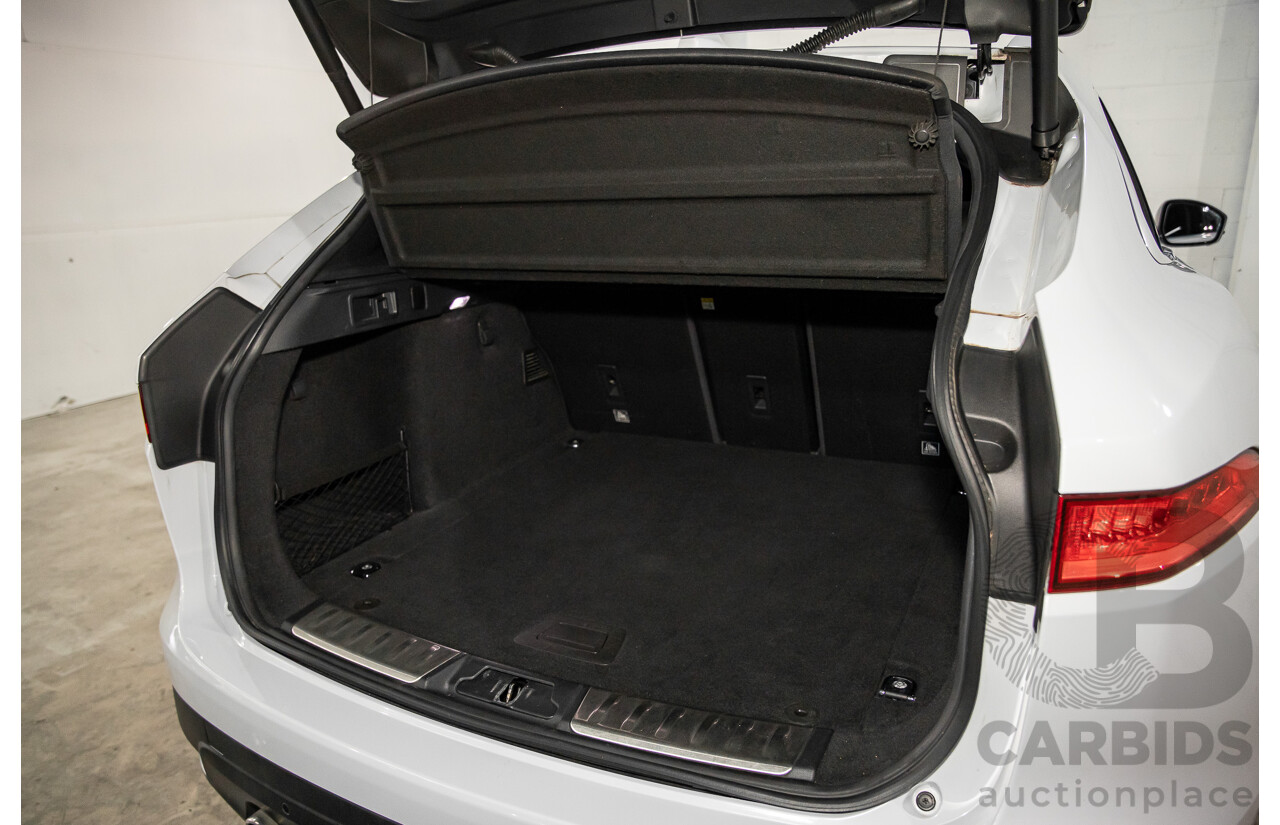 02/2017 Jaguar F-Pace 30d Portfolio (AWD) MY17 4d Wagon Glacier White Turbo Diesel V6 3.0L