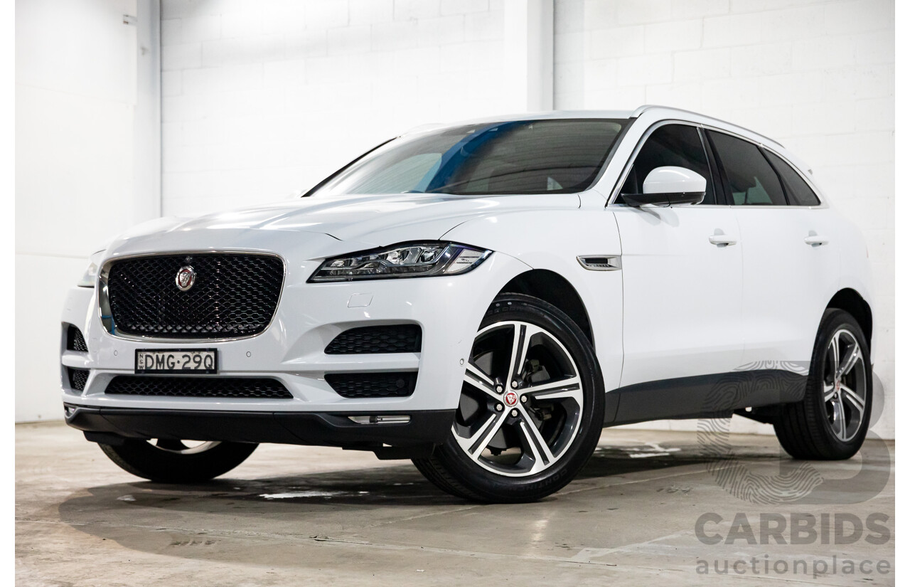 02/2017 Jaguar F-Pace 30d Portfolio (AWD) MY17 4d Wagon Glacier White Turbo Diesel V6 3.0L