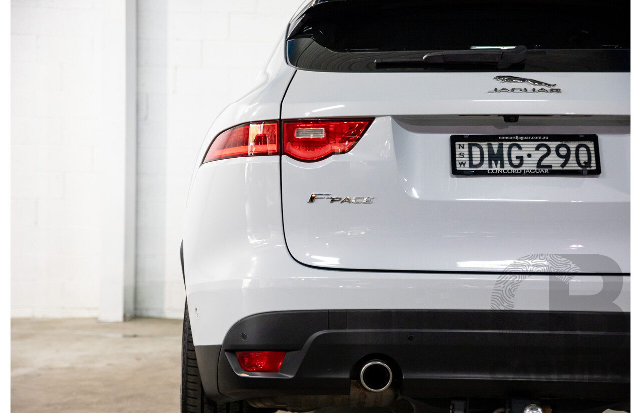 02/2017 Jaguar F-Pace 30d Portfolio (AWD) MY17 4d Wagon Glacier White Turbo Diesel V6 3.0L