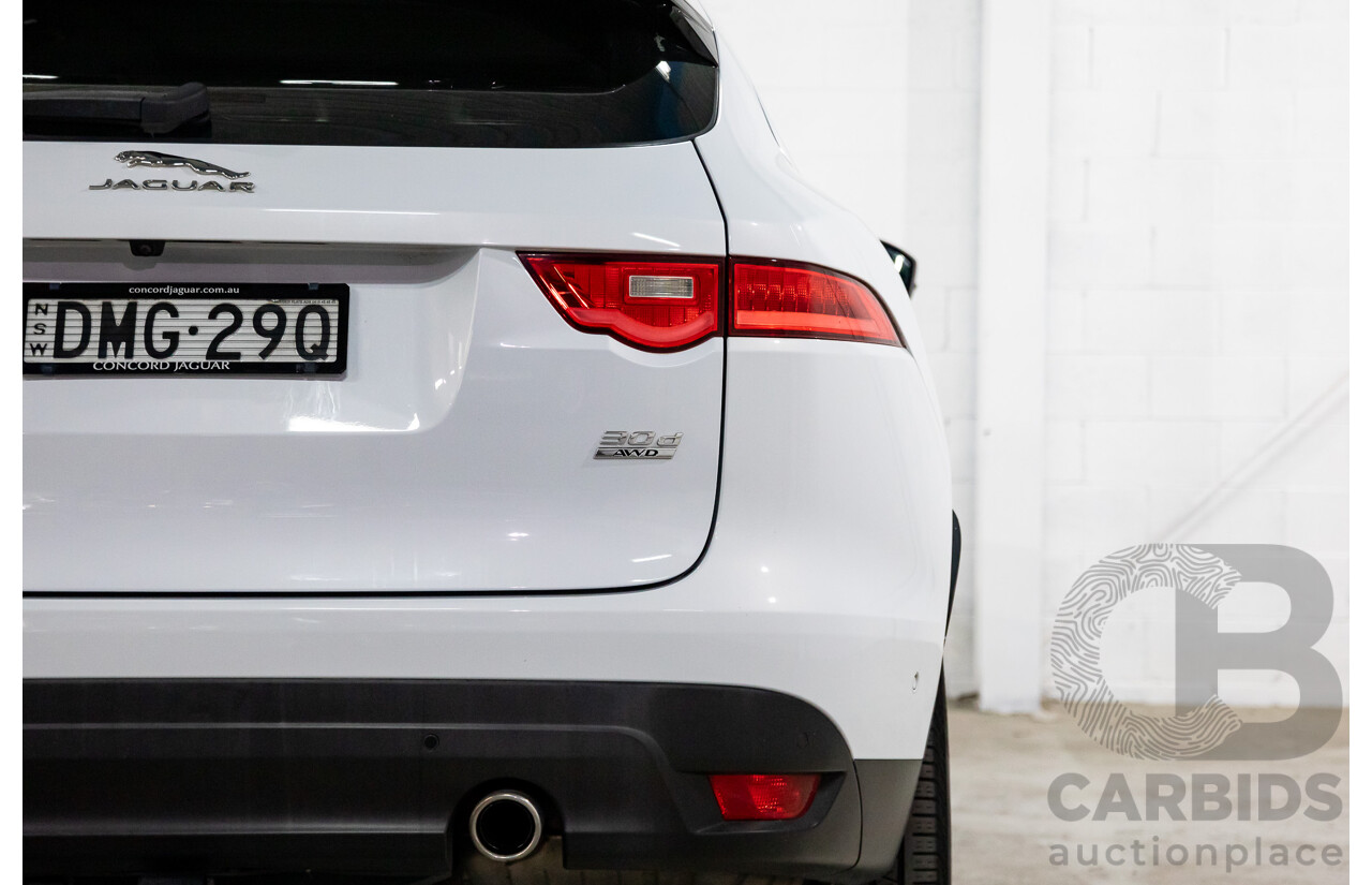 02/2017 Jaguar F-Pace 30d Portfolio (AWD) MY17 4d Wagon Glacier White Turbo Diesel V6 3.0L