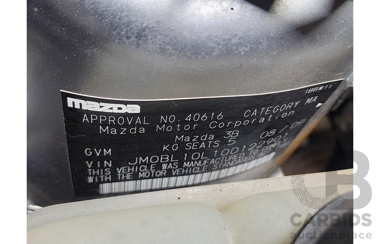 8/2009 Mazda Mazda3 SP25 BL 5d Hatchback Silver 2.5L