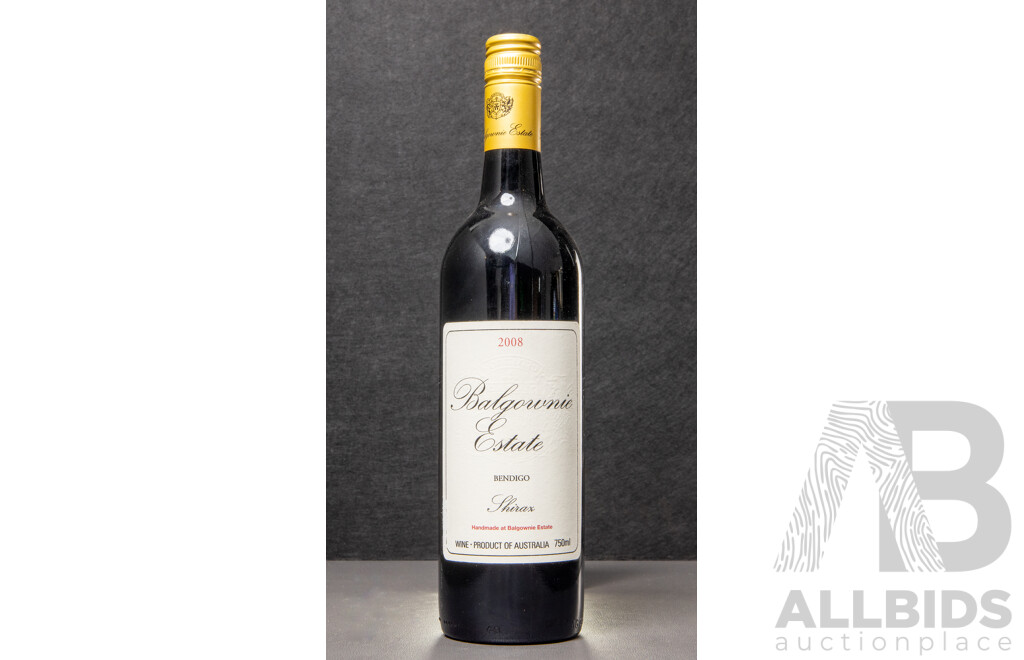 Balgownie Estate Bendigo Shiraz Vintage 2008