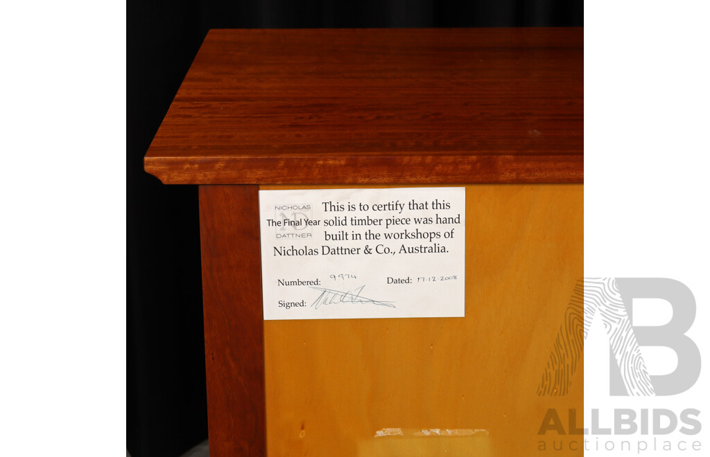 Nicholas Dattner & Co. 'Holbrook' Chest of Ten Drawers (Numbered 9974 Dated 17/12/2008)