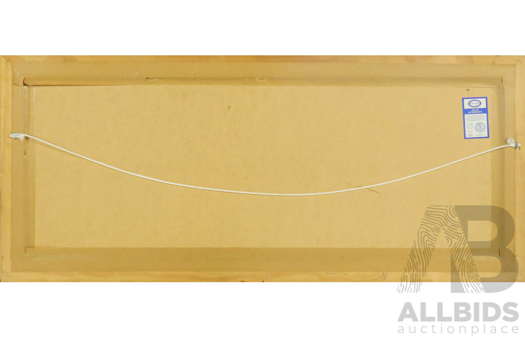 Framed Set of Official Sydney 2000 Olympic Games Millenium Pictograms, 34 x 78 cm (frame)