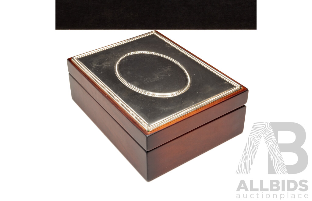 Wooden Jewellery Box with Removable Insert and Internal Mirror - by Whitehall