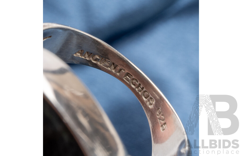 925 Sterling Silver Labradorite Ring - Size P