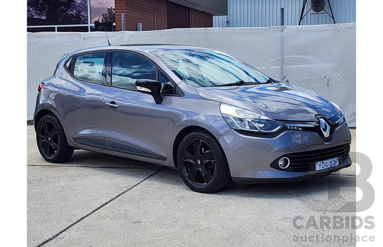 6/2014 Renault Clio Expression X98 5d Hatchback Grey 1.2L