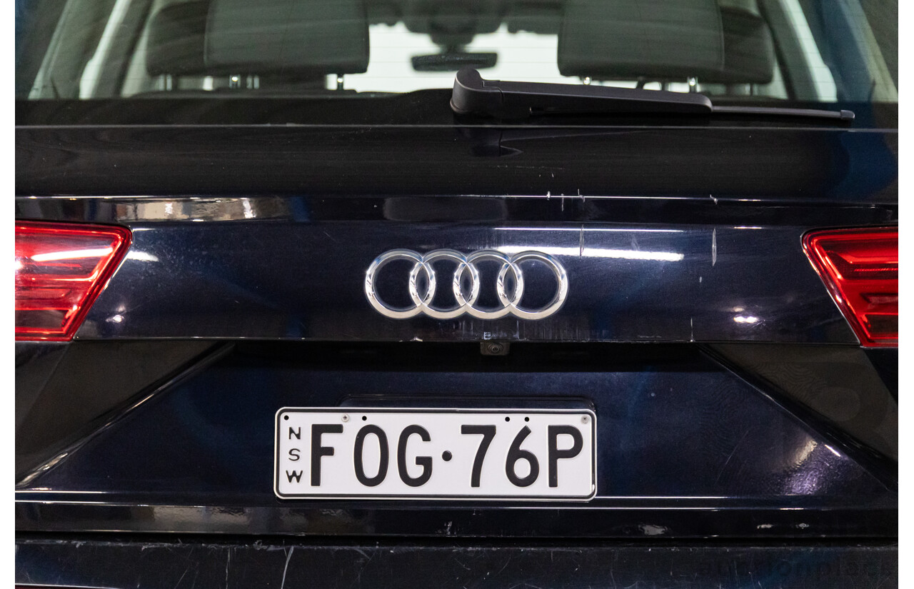 08/2017 Audi Q7 3.0 TDI Quattro (AWD) 4M MY18 4d Wagon Night Black Turbo Diesel V6 3.0L